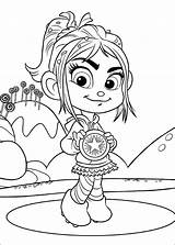Ralph Wreck Coloring Pages Kids Cute Disney Color sketch template