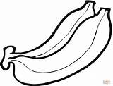 Banana Coloring Pages sketch template