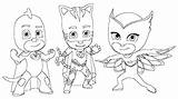 Coloring Pages Catboy Pj Masks Getdrawings sketch template