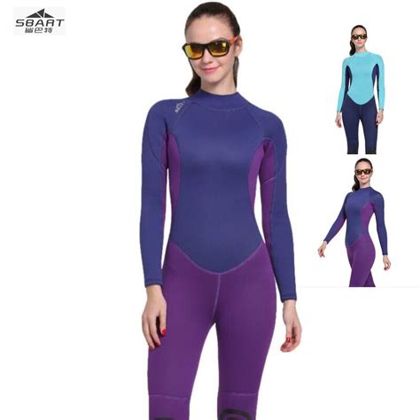 sbart 1052 scuba diving wetsuit women 3mm diving suit neoprene swimming