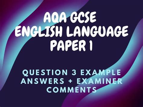 aqa language paper  question  breakdown  answers