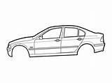 Vector Car Outline Bmw Race Cliparts E46 Clipart Cars Library Clip Newdesign sketch template