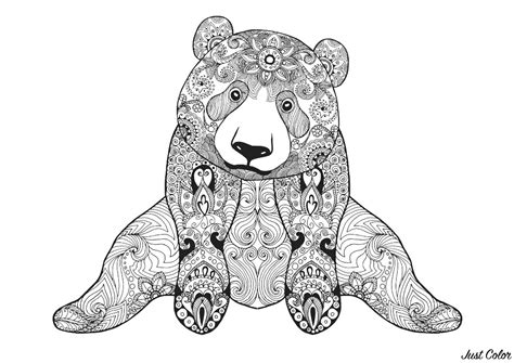 bear coloring pages  adults coloring pages