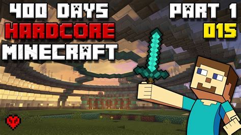 i survived 400 days in minecraft hardcore part 1 youtube