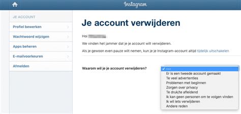 instagram account verwijderen en tijdelijk uitschakelen zo werkt het