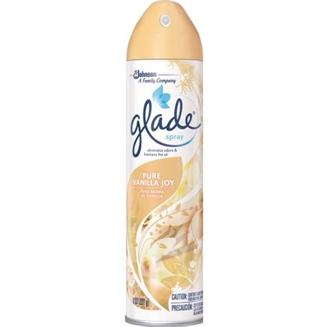 glade  oz pure vanilla joy air freshener spray  pack