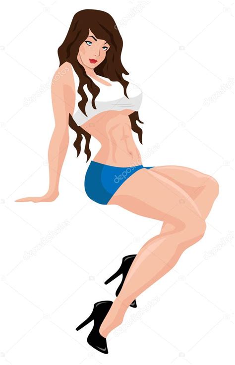 sexy woman vector illustration — stock vector © hobrath 148494495
