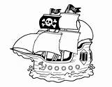 Barco Pirata Piratas Pintar sketch template