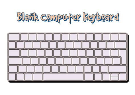 blank keyboard template printable