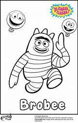 Coloring Pages Brobee Gabba Yo Task Whenever Tasting Foods Comes Eat But Time sketch template
