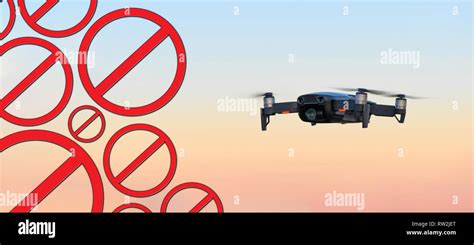 drones prohibited  drones allowed stock photo alamy