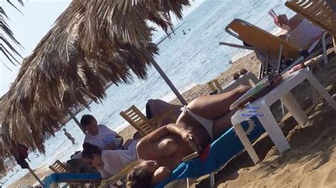 Busty Topless Girl On Greek Beach September 2017