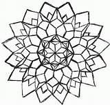 Geometric Coloring Pages Flower Simple Cool Clipart Designs Kids Insane V2 Printable Symetric Easy Advanced Unique Deviantart Drawing Pattern Getdrawings sketch template