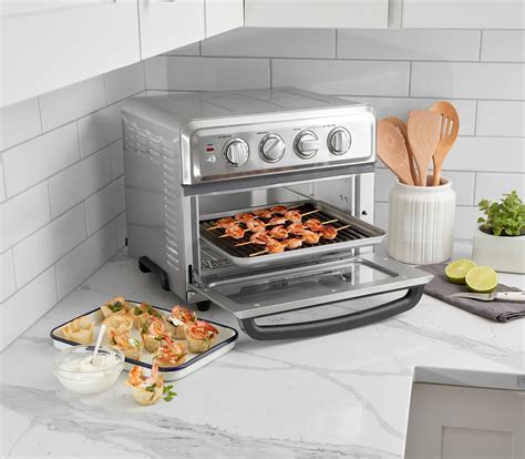 cuisinart digital toa  airfryer toaster oven silver  nylon tongs cookbook