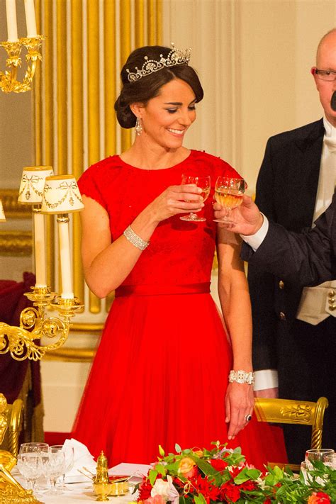 Kate Middleton Wears Tiara And Jenny Packham Dress For