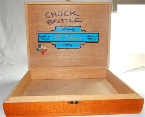 el cubano cigar box empty manny lopez