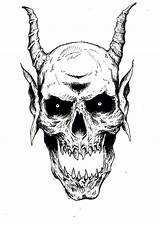 Satanic sketch template