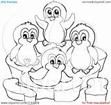 Coloring Penguin Pages Fun sketch template