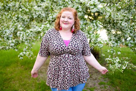 styling two sassy prints for summertime review of kiyonna s plus size promenade top in pink