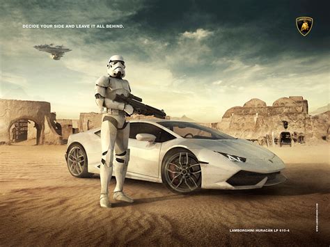 lamborghini advertising stormtrooper  behance