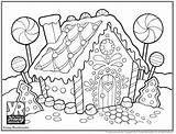 Gingerbread Coloring House Pages Christmas Printable Drawing Kids Houses Candy Young Colouring Color Sheet Man Sheets Rembrandts Print Shop Getcolorings sketch template