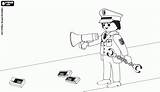 Playmobil Ausmalbilder Polizei Sek Stolen Kleurplaat Policia Ausmalbild Omalovánky Malvorlage Polis Spur Playmobi Polizist sketch template