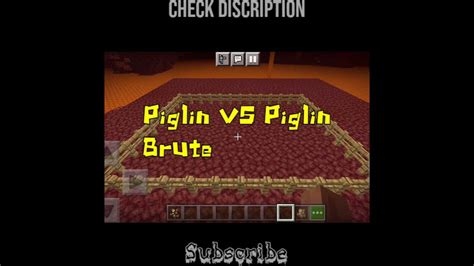 angry piglin  piglin brute epic fight  minecraft shorts youtube