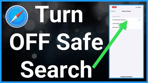 turn  safesearch  iphone advanced guide