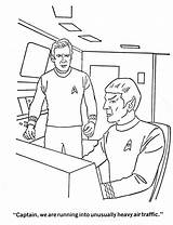 Spock Captain sketch template