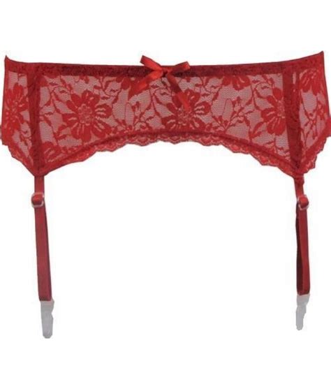 sexy red floral lace garter belt discreet tiger