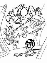 Coloring Pages Laboratory Dexter Dexters Color Cartoon Recommended sketch template