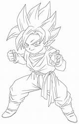 Goten Trunks Ssj Gotenks Goku Lineart Saiyan Vegeta Vicdbz Ssj2 Kid Dbz Getdrawings Animation Centre sketch template