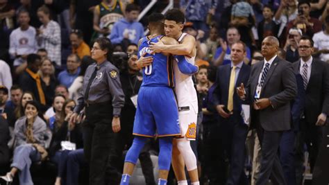 Russell Westbrook Outduels Devin Booker Oklahoma City Thunder Top