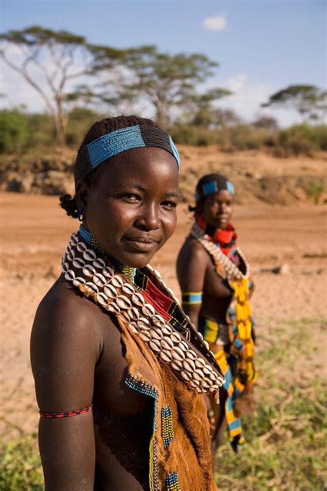 Portrait Of Women Of The Hamer Tribe Lower Omo Valley Southern