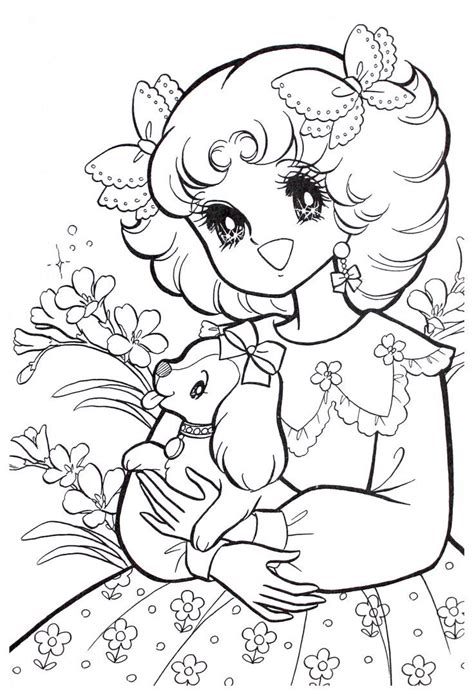 anime christmas girl coloring pages