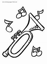Trumpet Preschool sketch template