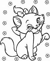 Aristocats Coloring Pages Marie Disney Printable Cat Color Getcolorings Appealing sketch template