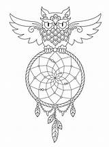 Dream Catcher Coloring Pages Dreamcatcher Owl Dreamcatchers Mandala Kids Adults Adult Mandalas Fun Colouring Attrape Catchers Printable Reve Drawing Bestcoloringpagesforkids sketch template
