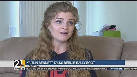 kaitlin bennett reacts to being kicked out of bernie sanders rally