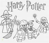 Coloring Lego Harry Potter Pages Print Divyajanani sketch template