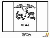 Coloring Kansas Flag Flages Pages Library Clipart State Iowa sketch template