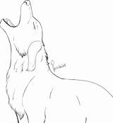 Howling Lineart sketch template