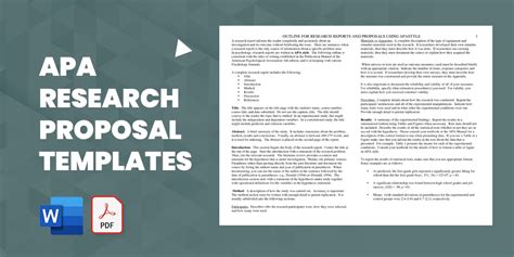 research proposal templates  word