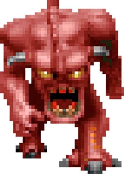 Demon Spectre Doom Video Game Monster Profile Doom Videogame