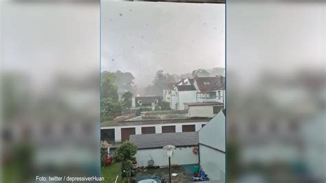tornado  lippstadt im video schwere unwetter und schaeden
