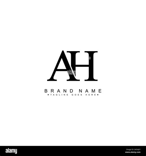 ah monogram logo  res stock photography  images alamy