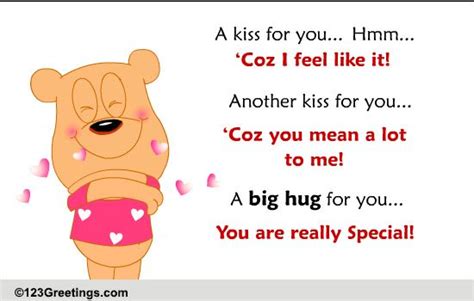 kisses  hug    hugs ecards greeting cards