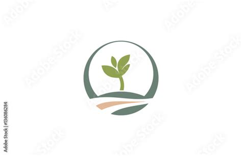 tree landscape logo stock vector adobe stock
