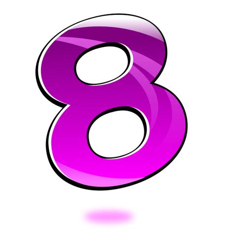 vector drawing  glossy number   svg
