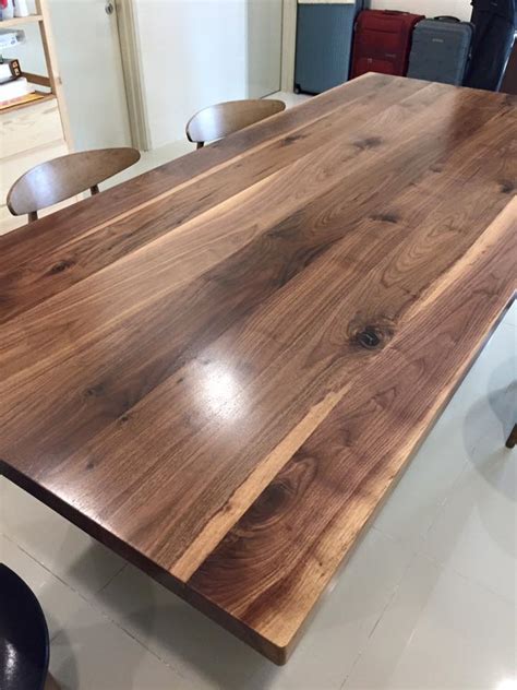 fukusu  inches thick solid american walnut timber dining
